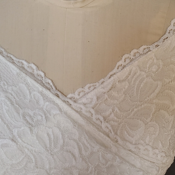 Blush brand stretch lace wedding dress - Picture 3 of 7